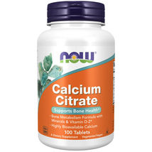 NOW Foods Calcium Citrate Caps 100 Tablets  Made in USA FRESH - $30.68