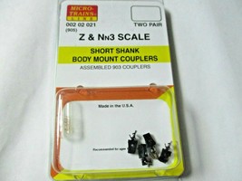 Micro-Trains Stock # 00202021 #905 Short Shank Body Mount Couplers (Z & Nn3) image 1