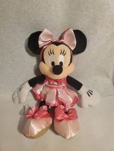 Disneyland Disney World 11" Minnie Mouse Pink Dress Pink Tutu Ballerina Plush - $9.49