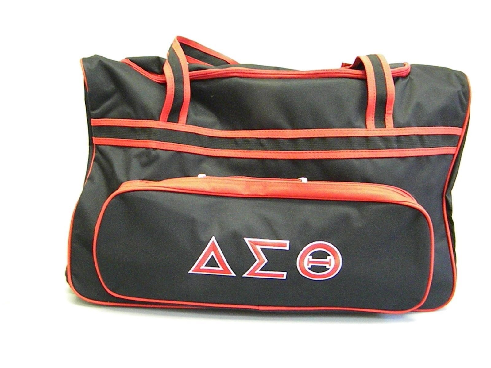 DELTA SIGMA THETA SORORITY LUGGAGE BAG WITH WHEELS HANDLE EXTENSION