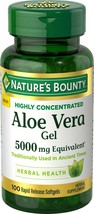 Nature's bounty aloe vera gel 5,000 mg, 100 softgels.. - $25.99