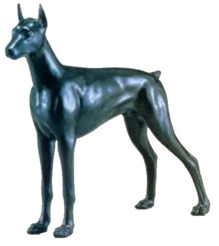 doberman pinscher figurines and statues