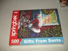 Springbok - Gifts From Santa 500 Piece Jigsaw Puzzle, Brand New, Sealed - $14.84