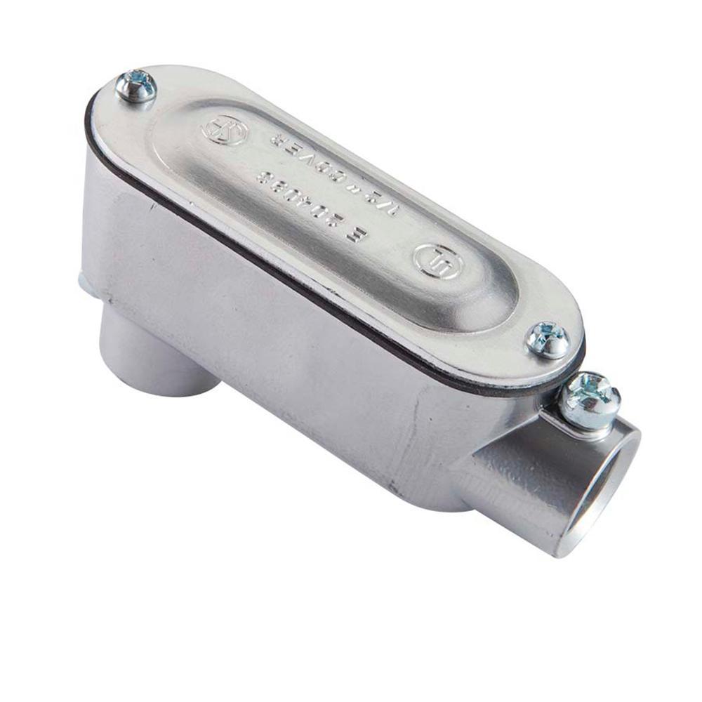 1/2 In. Electrical Metallic Tube (EMT) Type LB SetScrew Conduit Body