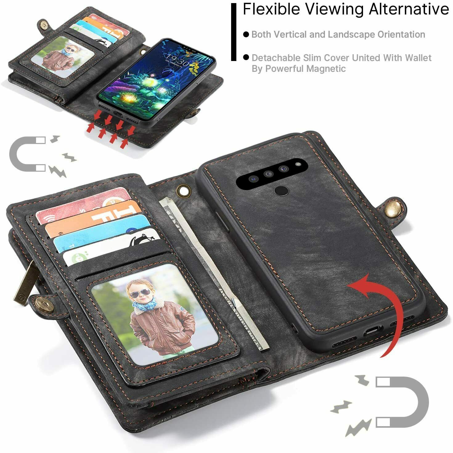 LG V60 ThinQ Wallet Case Magnetic Detachable and 50 similar items