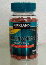 NEW   !  Kirkland Signature Ibuprofen Tablets 200mg / 500 Tablets  ⏳ - $9.99