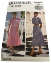 Butterick Sewing Pattern 6200 JG Hook Dress Casual Summer Size 18 20 22 ... - $9.99