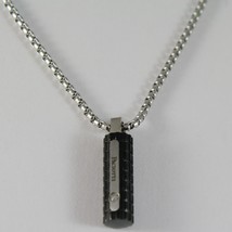 STAINLESS STEEL BURNISHED TUBE PENDANT & VENETIAN CHAIN CESARE PACIOTTI NECKLACE image 2