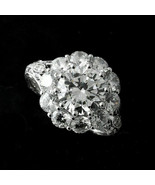 3.90Ct Round Cut Halo Diamond Vintage Engagement Ring White Gold Finish ... - $138.70