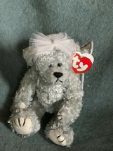 Small TY Gray w Sparkly Wings STERLING Curly Haired Jointed Teddy Bear S... - $11.29