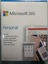 NEW Microsoft Office 365 1 Year Subscription 5 User 1PC/Mac Key Card Fas... - $49.49