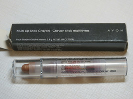 Avon Multi Lip Stick Crayon Warm Chaud .09 oz total 4 colors NOS - $8.89