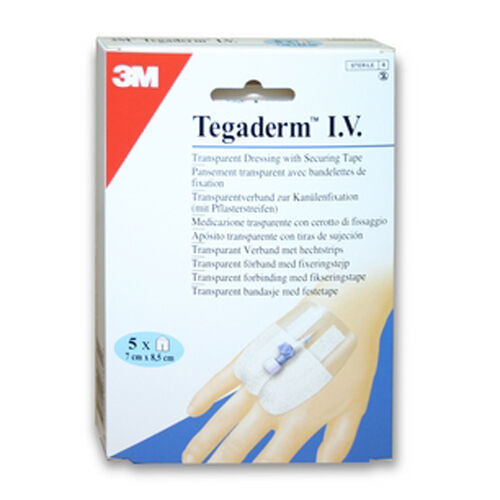 Tegaderm IV Transparent Peripheral Dressings 7cm x 8.5cm x 5 - UK Pharmacy