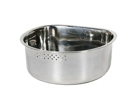 MarketB Stainless Steel Dishpan Basin Dish Washing Bowl Bucket Basket (D Shape)