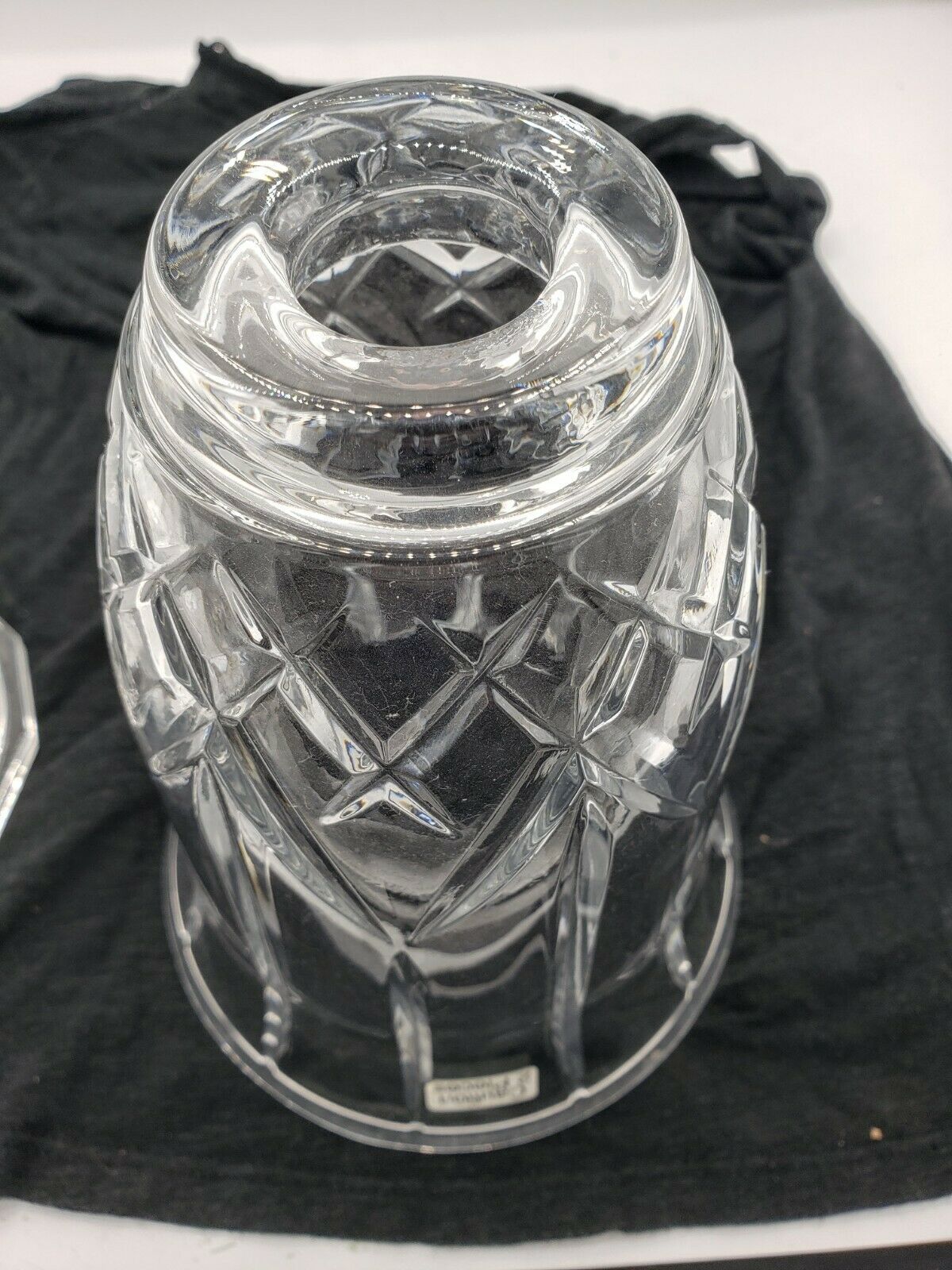 Deplomb 2 piece 24 Lead Crystal Vase, USA Crystal