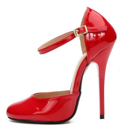 SDTRFT ladies Stilettos 13cm thin high heels sexy Cosplay D'Orsay Buckle Crossdr