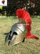 Medieval Epic LARP Medieval Greek Corinthian Armor Helmet with Plume
