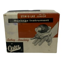 Vintage OSTER Stim-U-Lax Jr. Massage Instrument Original Box Barbershop - £21.15 GBP