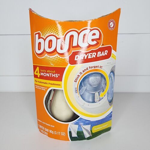 Bounce Dryer Bar 4 Month Outdoor Fresh Scent Fabric Softener 3.17oz New 1 Bar. Detergents