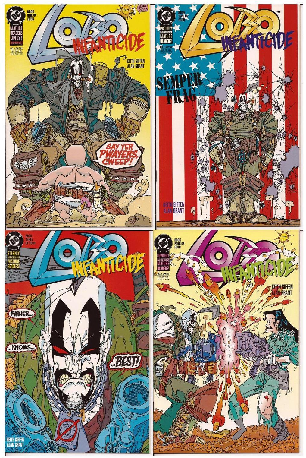 1992 DC Comics ~ VF//NM Comic Book LOBO #3 INFANTICIDE