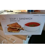 Inspired Home White Soup and Sandwich Serving Set - $39.95
