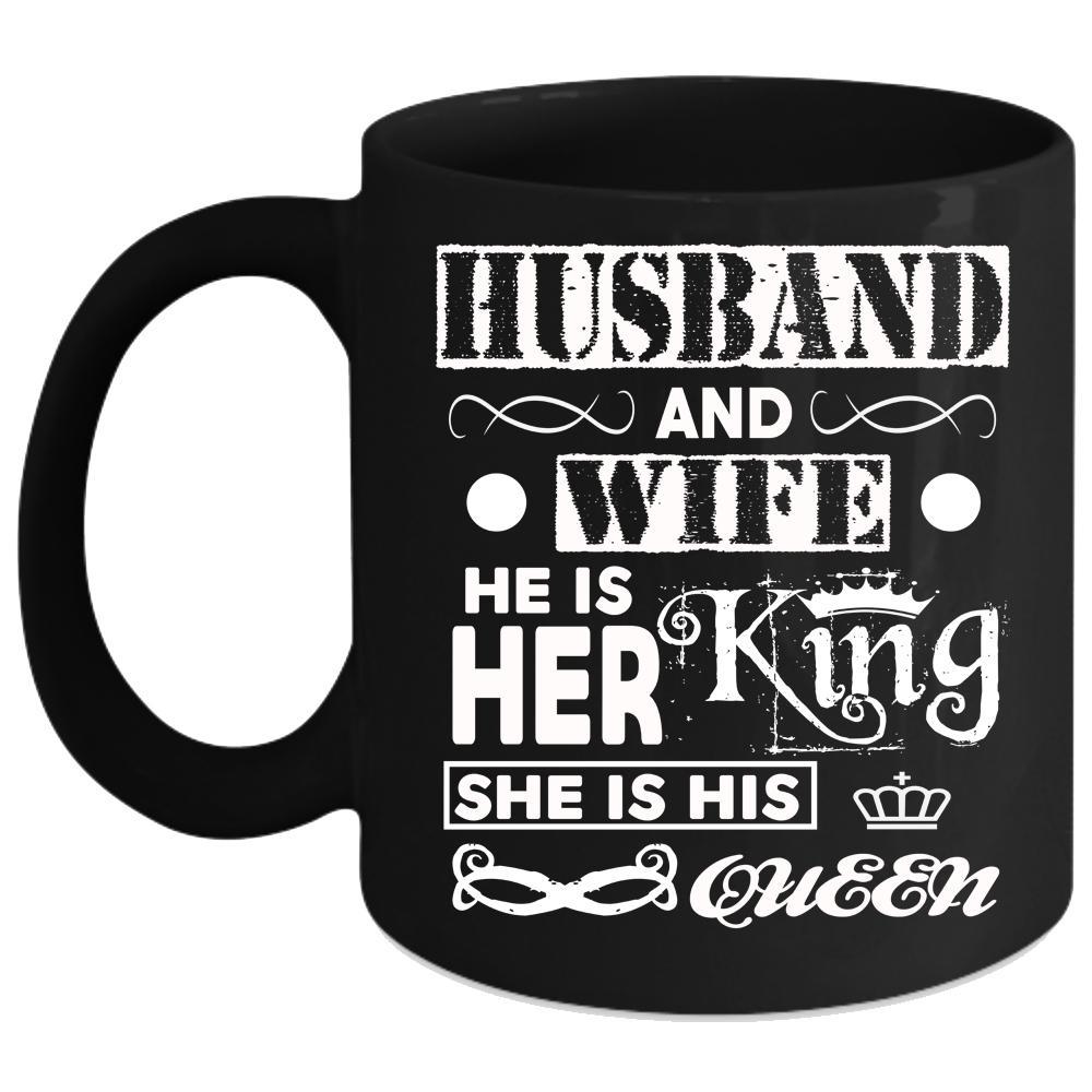 Husband And Wife Coffee Mug, Cool Just Married Coffee Cup Drink
