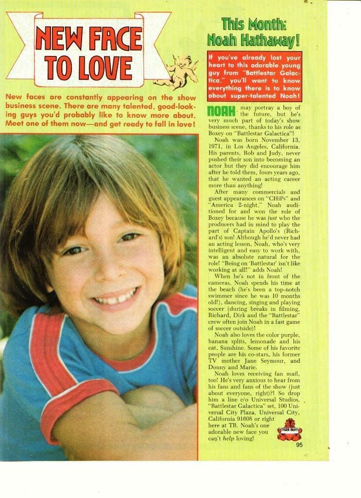 Noah Hathaway Teen Magazine Pinup Clipping By A Wall Never Ending Story Hot Sex Picture 8642