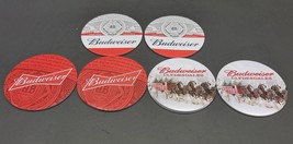 Lot Of 6 Pre Owned Budweiser Beer Metal Coasters Anheuser-Busch Clydesdale - $9.75