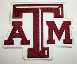 Texas A & M Aggies~Embroidered PATCH~3 1/2" x 3"~Iron or Sew On~NCAA  - $4.95