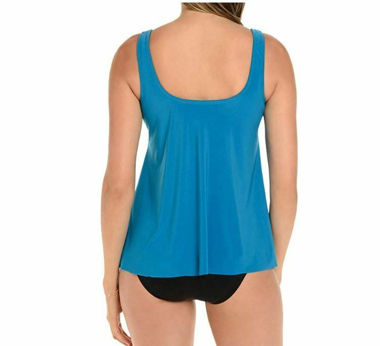 Miraclesuit Peacock Women's High Neck Underwire Tankini Top, 10 Women