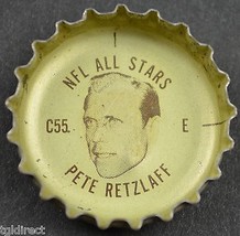 Coca Cola NFL All Stars Bottle Cap Philadelphia Eagles Pete Retzlaff Cok... - $6.89