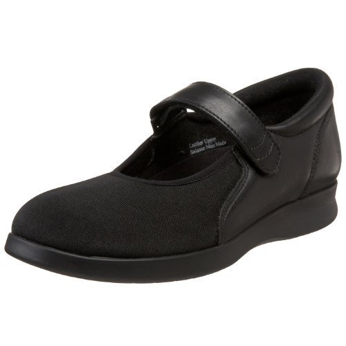 Drew Shoe Women's Bloom II, Black Leather/Stretch, 7.5 M (B) - Fashion