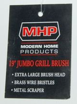 MHP WB4 Jumbo Grill Brush Metal Scraper Brass Bristles Color Black image 5