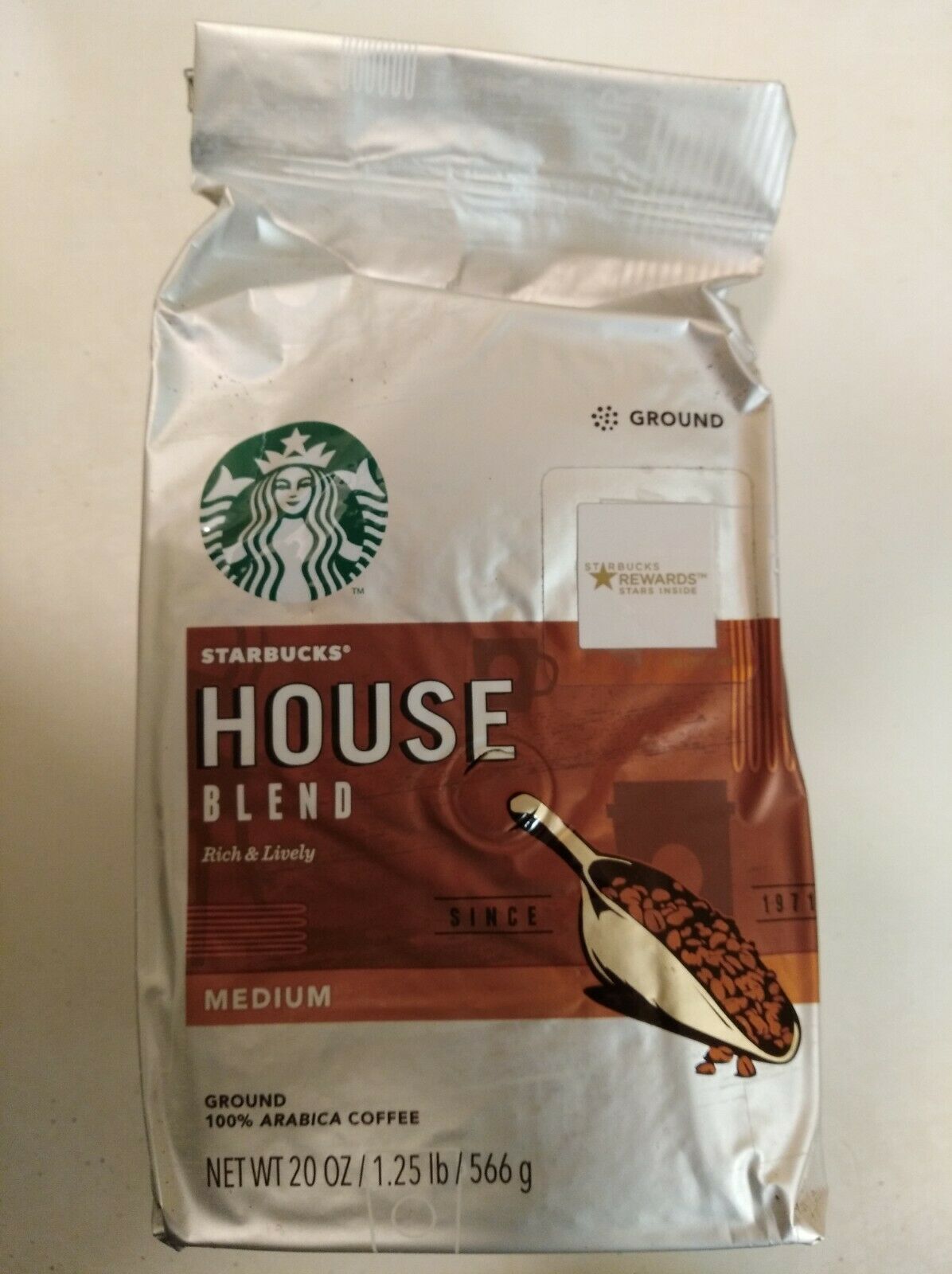 Starbucks House Blend Medium, Ground Coffee 20 oz Bag