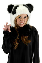 Panda Bear Hug Hat Plush Animal Hat Halloween Costume Accessory - £17.92 GBP