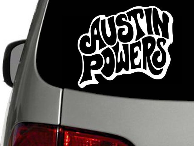 AUSTIN POWERS MOVIE LOGO Vinyl Decal Car Sticker Wall Truck CHOOSE SIZE COLOR