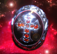 HAUNTED RING HIGHEST VAMPIRE RULER OF OVER 200+ VAMPIRES RARE EXTREME MA... - $283.77