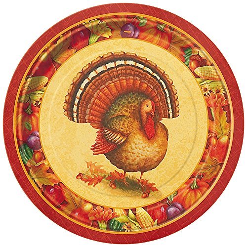Festive Turkey Thanksgiving Dessert Plates, 8ct - Current ...
