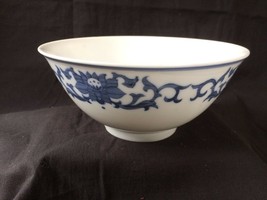 antique chinese porcelain large rice bowl. - $89.00
