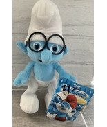 The Smurfs 2 Gift Collectible Stuffed Toy 8&quot; Plush Doll - Brainy With Tags - $10.39