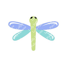 Dragonfly Solid and Translucent DIGITAL File:  Instant Download. No Physical Pro