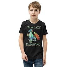 An item in the Baby category: I'm A Lazy Rainwing Dragons Retro Wings of Fire Gift for Fan T-Shirt Black