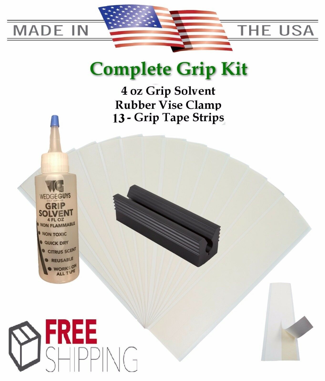 golf-club-grip-kit-13-2-x10-grip-tape-strips-solvent-vise-clamp