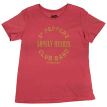 The Beatles Sgt. Pepper&#39;s Lonely Hearts Club Band Juniors T-Shirt Red - $26.98