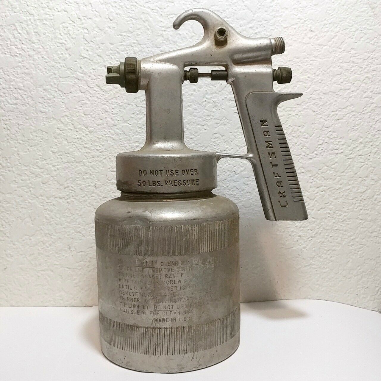 Vintage Craftsman Aluminum Paint Spray Gun Canister Made in USA