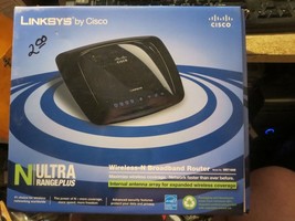 Linksys by Cisco N Ultra Range Plus Wireless Broadband Router model WRT160N - $9.49
