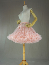 Women Layered Tulle Tutu Skirt Puffy Ballerina Tulle Skirt Plus Size, Red Blush image 13