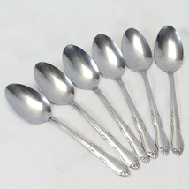 Oneida Homestead Oval Soup Spoons Simeon L George H Rogers 7.25&quot; Lot of 6 - $18.61