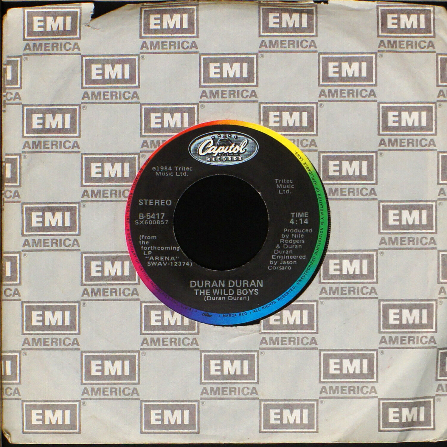 Duran Duran Wild Boys 7 Single Record And 50 Similar Items