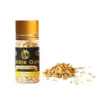 Edible Gold Flakes,50Mg Eatable Gold,24K Gold Flakes For Cake Decorating... - $24.55